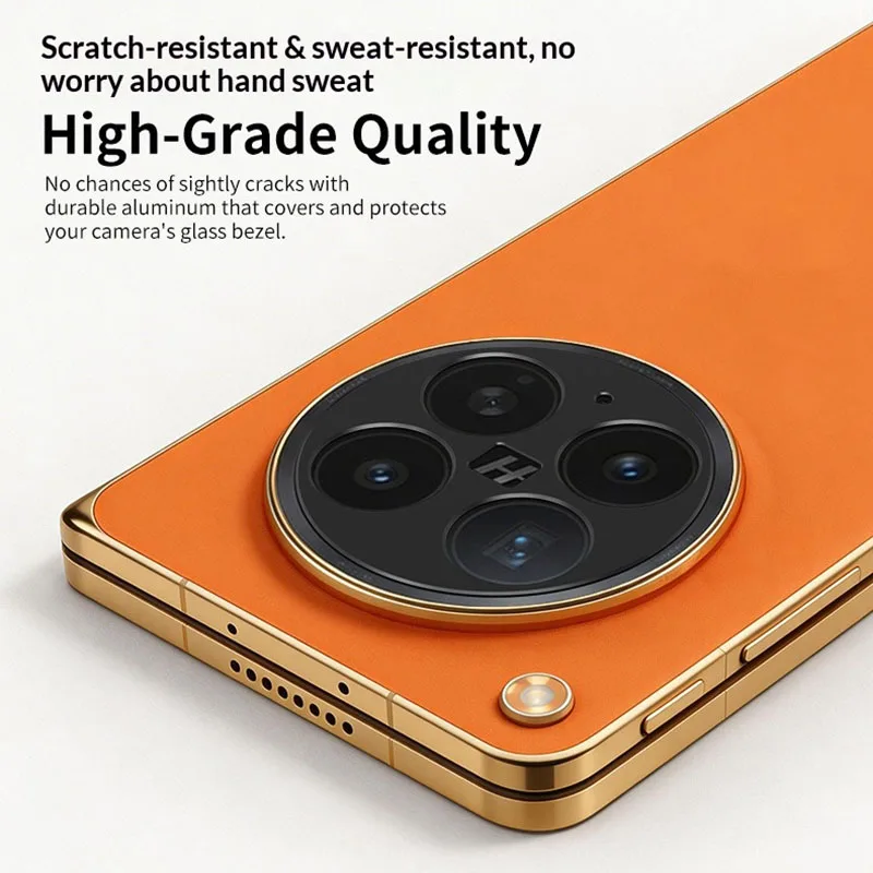 Aluminum Metal Rear Camera Lens Protector for Oppo Find N6 Lens Cover Screen Protector Lens Ring Film for Oppo Find N6
