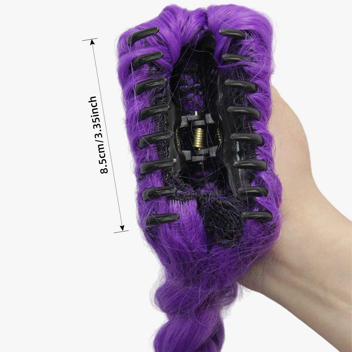 Lumi Cosplay Purple Gradient Box Braid Wig 106cm 280g 1-Side Claw Clip No Tangle No Smell Comfort Wear synthetic