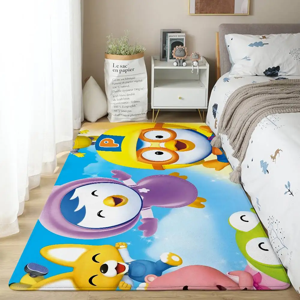 شعبية الكرتون P-PORORO الكلمة حصيرة الحمام ماصة حصيرة بسيطة باب الأوساخ مقاومة حصيرة المنزل المطبخ حصيرة القدم حصيرة دخول حصيرة