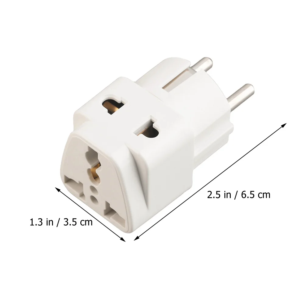 

One to Two Electrical Conversion Head Travel Adapter Abs Adaptors for European Outlets