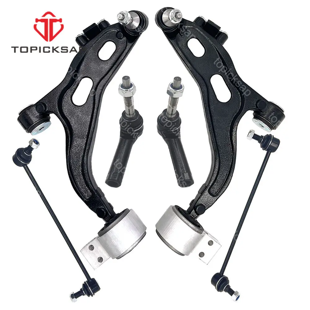 

TOPICKSAP Front Lower Control Arm Sway Bar End Link 6pcs Set For Ford Five Hundred Freestyle 2005 - 2007 Montego 5F9Z3079BA