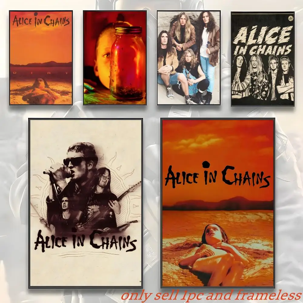 Alice In C-chains Rock Singer Poster Gift With Prints Home Bedroom Living Room Decoration Promotion And Display