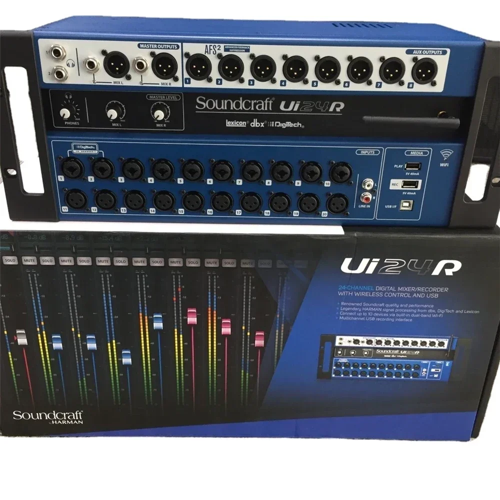 

For Soundcraft Ui24R 24-Channel Digital Mixer Multi-Track USB Recorder With Wireless Control