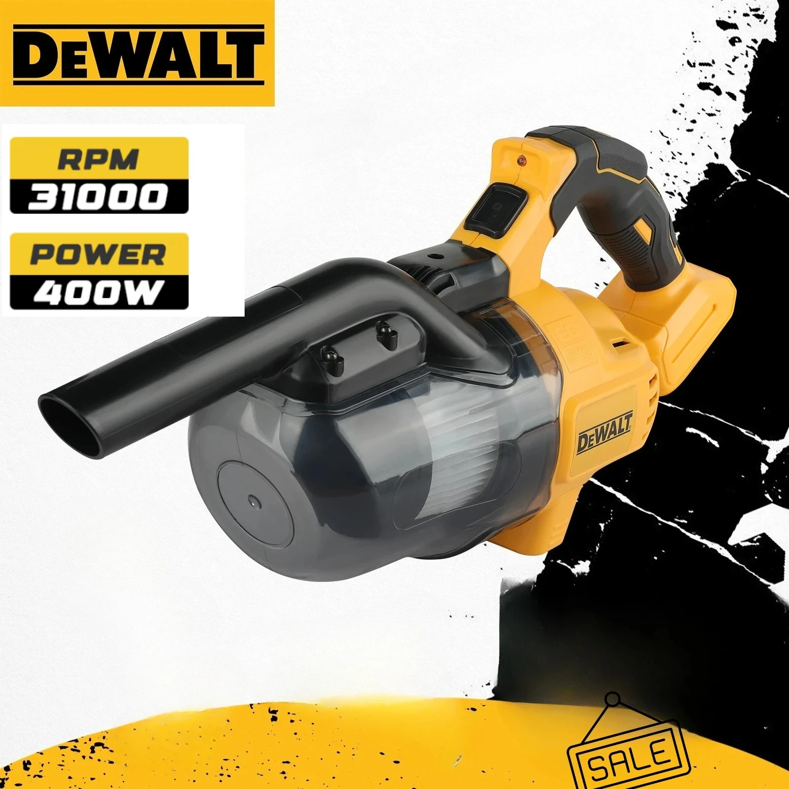 

Пылесос DEWALT DCV501: Идеально подходит для уборки труднодоступных мест, таких как дома, ковры и другие участки, требующие очистки, 20В.