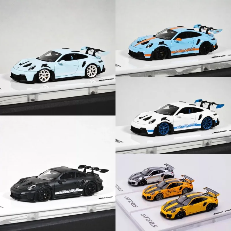 주가: 64911GT3RS 992 911GT2RS 다이캐스트 수지 자동차 모델, 소년 장난감, 어린이 축제 선물, 성인 수집용 장식품