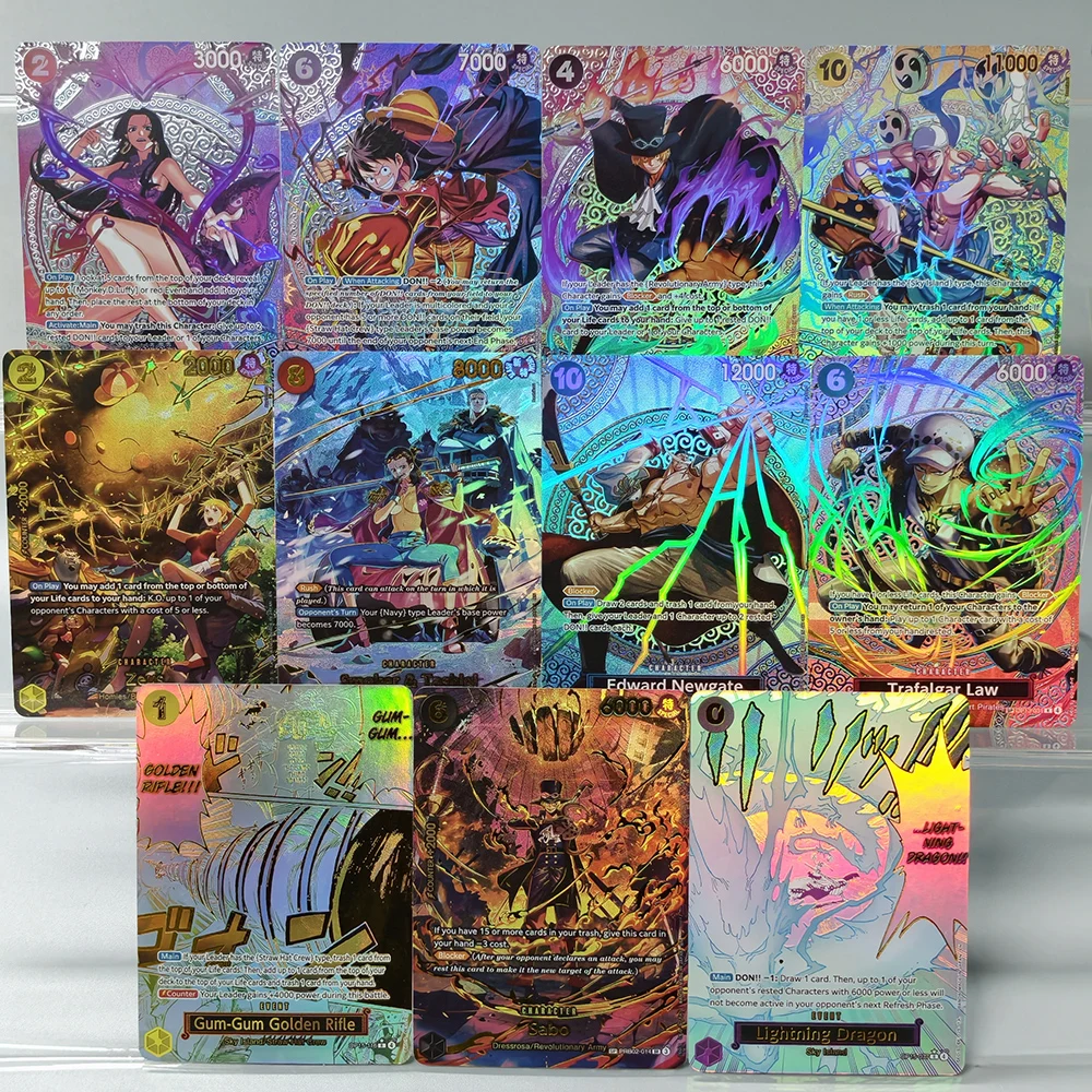 

Коллекционная карточная игра DIY Proxy One Piece English OP15-EB04: Хэнкок, Энел, Ньюгейт, Лоу, Луффи, Сабо, Зевс, Смокер, Лайтнинг Драгон