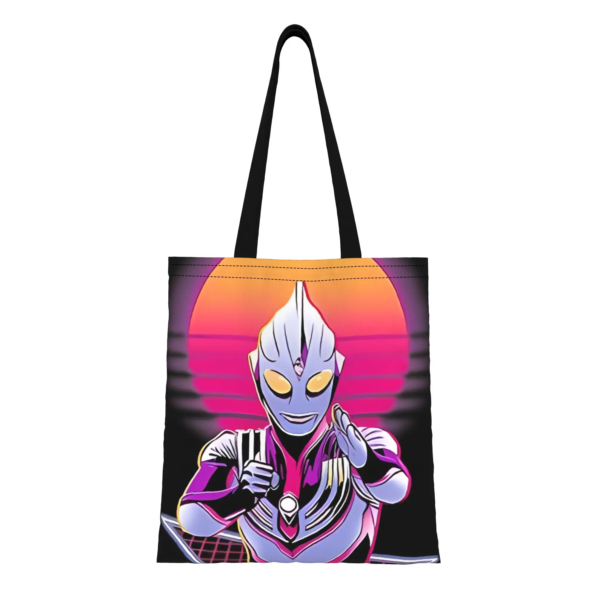 

Back to school season Ultra Hero (23) Ultraman Canvas Tote Bag Perfect for Outdoor Women's Top-Handle Bags