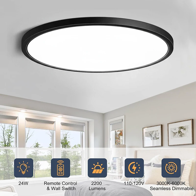 

Круглый светодиодный потолочный светильник, современный декоративный светильник для дома, 24/28 Вт, для гостиной, спальни, кухни, внутреннего освещения