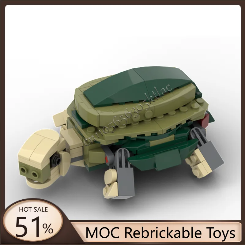 

405 Parts MOC Green Tortoise Model Building Blocks DIY Sets Education Assembly Bricks Toys For Children Popular Christmas Gifts