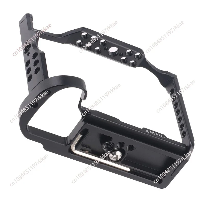 

Protective Camera Cage Aluminum Alloy for FUJIFILM X-H2/X-H2S Camera Cold Shoe Mount Magnetic Wrench Slot Numerous 1/4in+3/8in