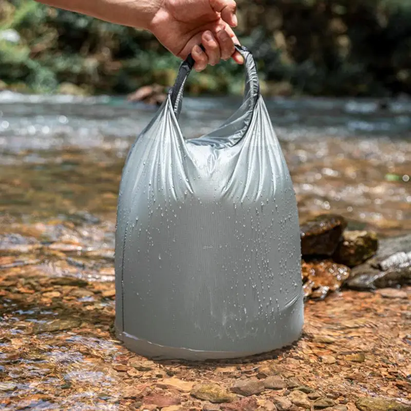 Borsa asciutta per esterni Borsa impermeabile per esterni di grande capacità leggera in tessuto rivestito di silicone 20D Borsa impermeabile per lo