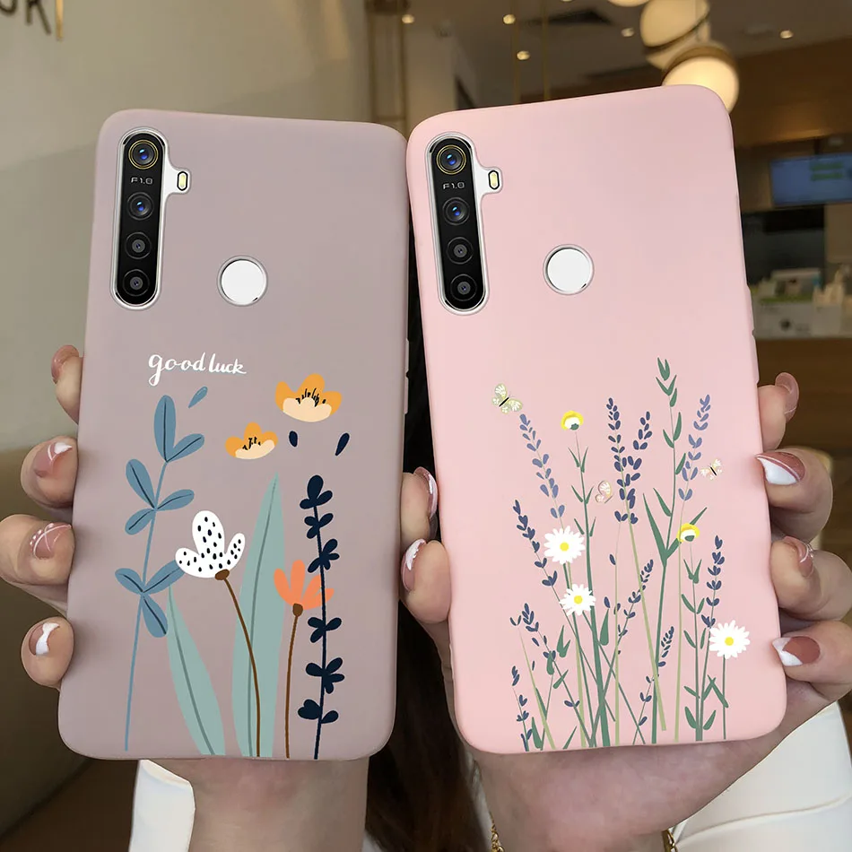 For Oppo Realme 5 Pro Oppo Realme 5 5i 5s c3 6i Realme5 5 Pro Realme6i Phone Cases Cute Soft Matte Bumper Back Cover Funda Coque