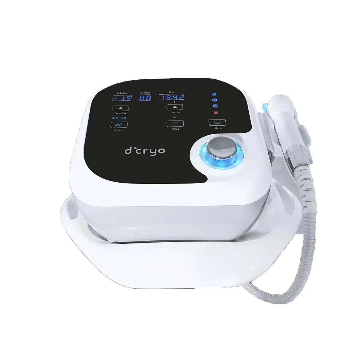 

3 in 1 Cold Hot Red Blue Light Dcool Cryo Facial Micro Electron Machine Skin Tightening Electroporation Beauty Device