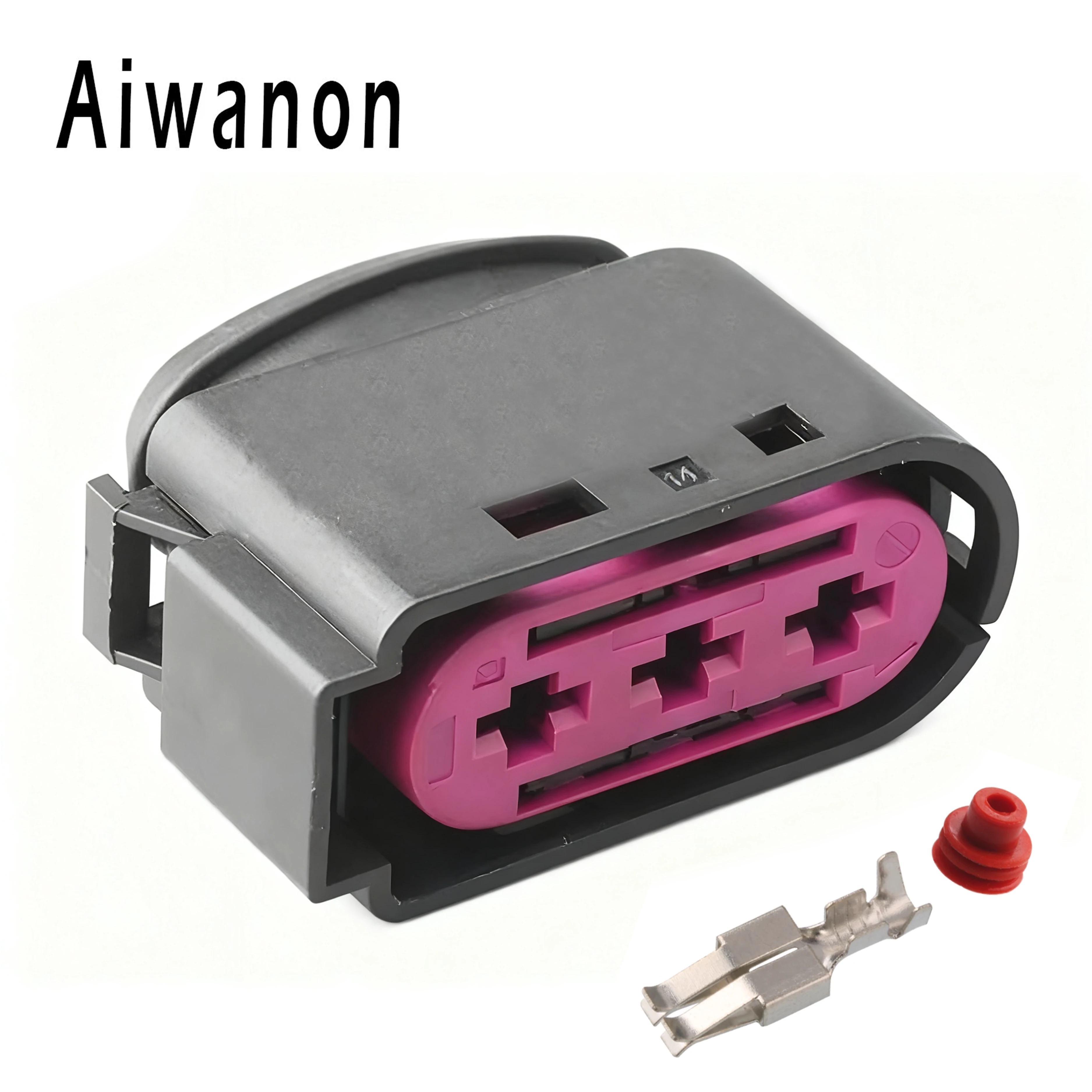 

1 Set 3 Pin Auto Battery Box Electrical Cable Connectors Waterproof Female Wire Harness Plug For Bora Golf Jetta 1J0937773