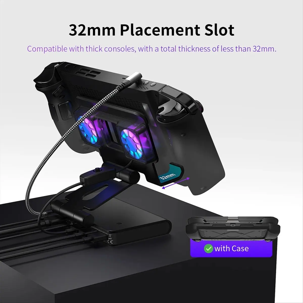 

(BAAY) Docking Station for Switch 2,Dual Cooling Fan, 4K@60Hz HDMI, 1000 Mbps Ethernet,100W Fast Charging Docking for Switch 2