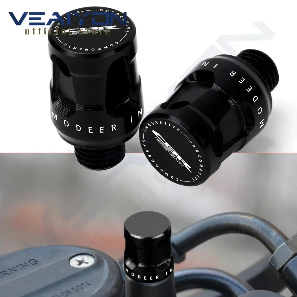 

For CB 650R CB650R CBR650R CBR650F CBR650 R F Motorcycle Accessories CNC Aluminum Mirror Hole Plugs Screws Bolt M10*1.25