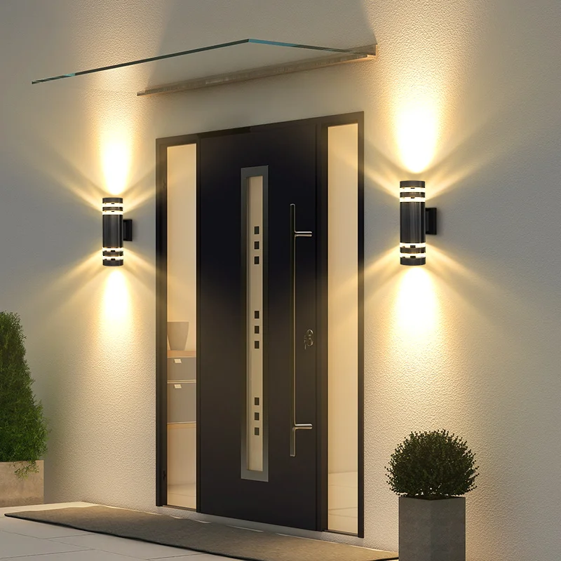 2025 NEW Wall Light Outdoor Waterproof LED E27 Bulb External Facade Decor Stairs Lights Entrance Fixture Home Decorative Wall