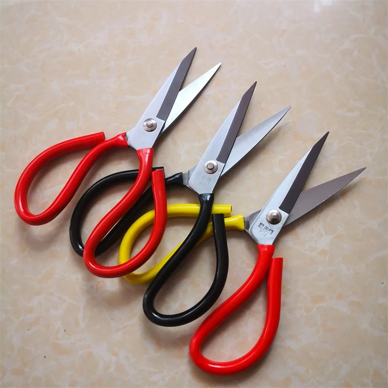 High Quality Manganese Steel Thickened Blade Household Leather Scissors, Civil Big Scissors, Electroplating Anti-Rust Scissors 2