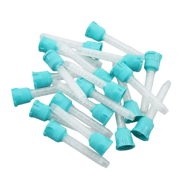 50 Stück/Beutel Dental-Mischkanülen 1:1 Zahnmedizin Silikon-Gummi-Mischkanüle Einweg-Abdruckmaterial-Düsenkopf – Detail 8