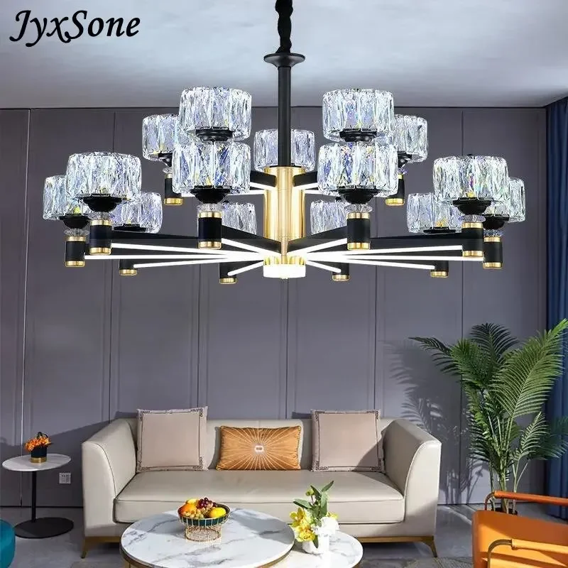 

Modern Crystal Glass Ceiling Chandelier LED Pendant Lights Home Decorative for Living Room Bedroom Kitchen Dining Room Indoor