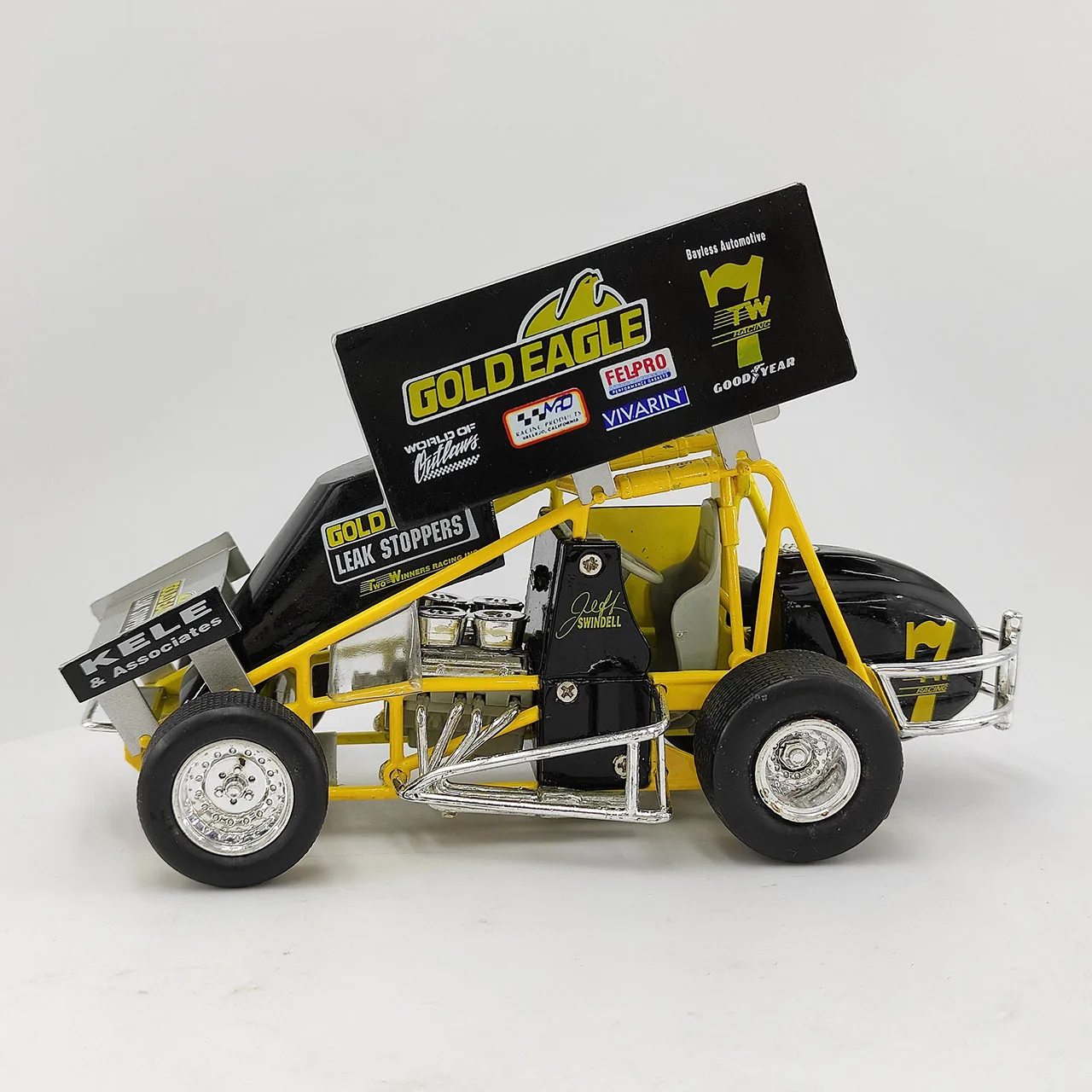 Diecast ERTL 1:24 Scale SPRINT CAR TKW 9 American Speed Racing Out-of-print Alloy Car Model