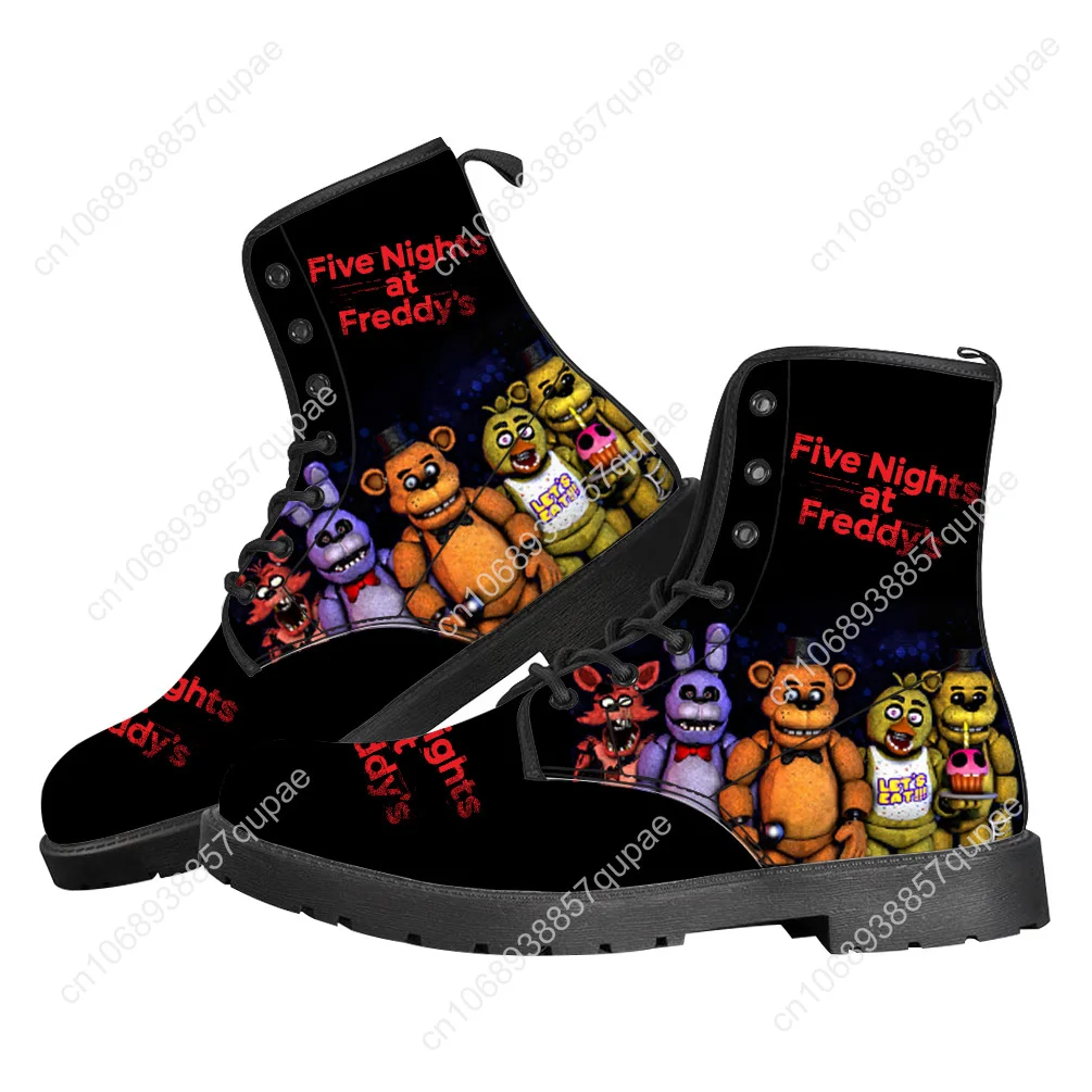 Fnaf F-Freddy At Game N-Nights F-Five Flat Boots Anime Teenager Boot Casual Shoe High Quality Couple Customized Sports Shoes