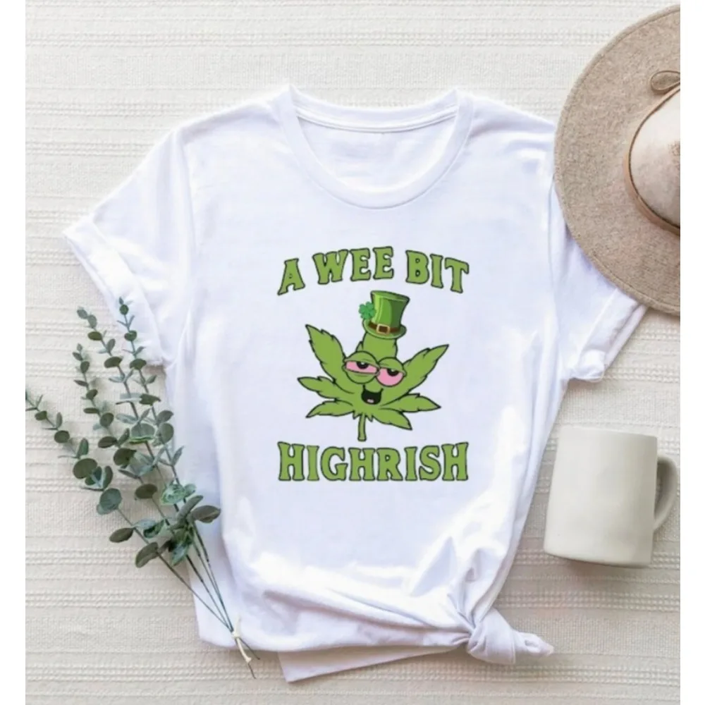 A Wee Bit Highrish Shirt A Wee Bit Highrish Tee Funny St Patrick Day Shirt Funny Drinking Tops Irish Tees Saint Patrick's Day