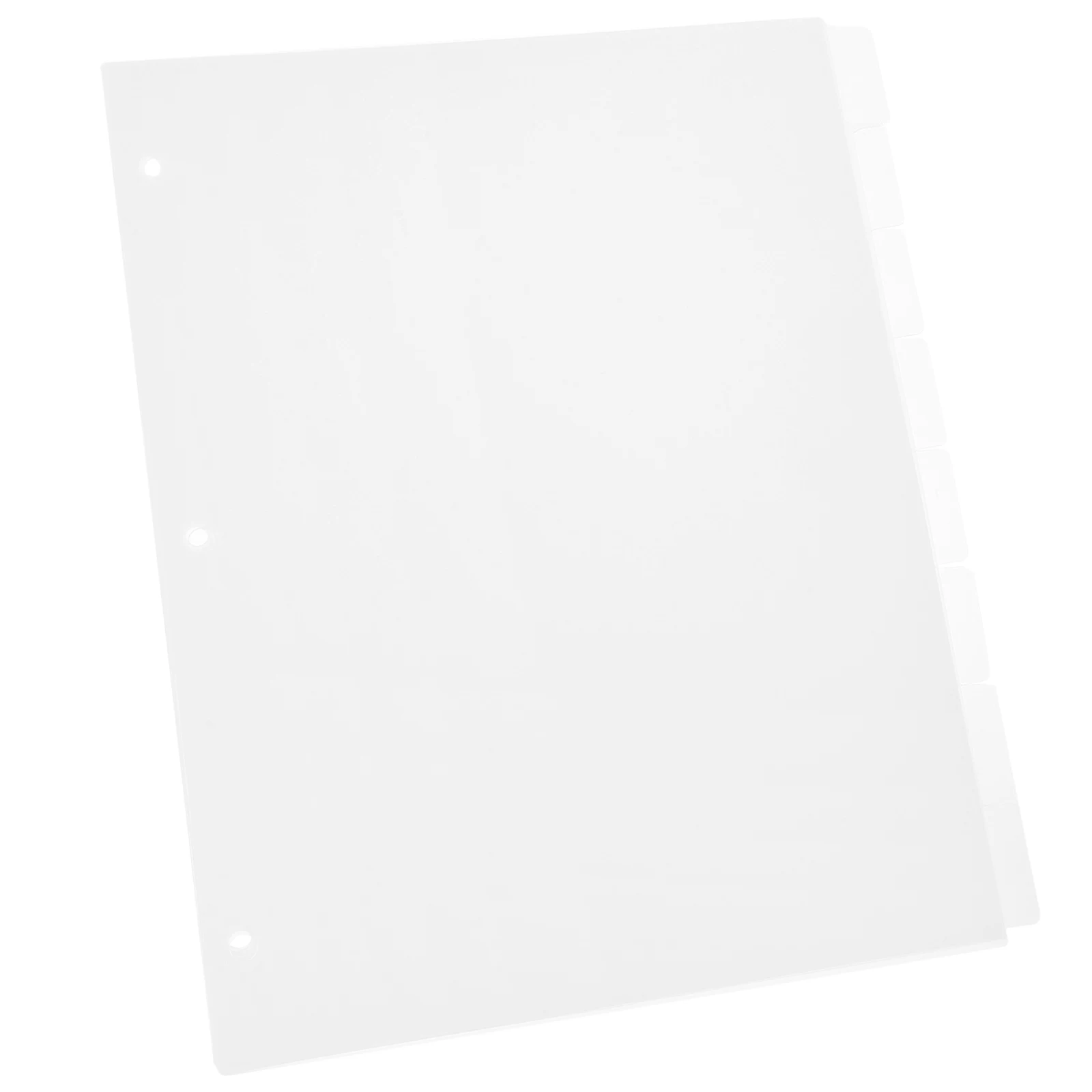 Label Inserts Refill Detachable Notebook Inner Clear Frosted Dividers Premium Pp Material Tear Resistant Smooth Surface