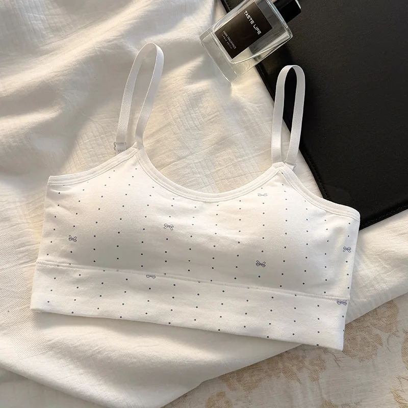 1pcs Children Innerwear Girls Bra No-Removable Sponge Cup Puberty Student Training Vest Breathable Teenage Girl Sport Brassieres view 5
