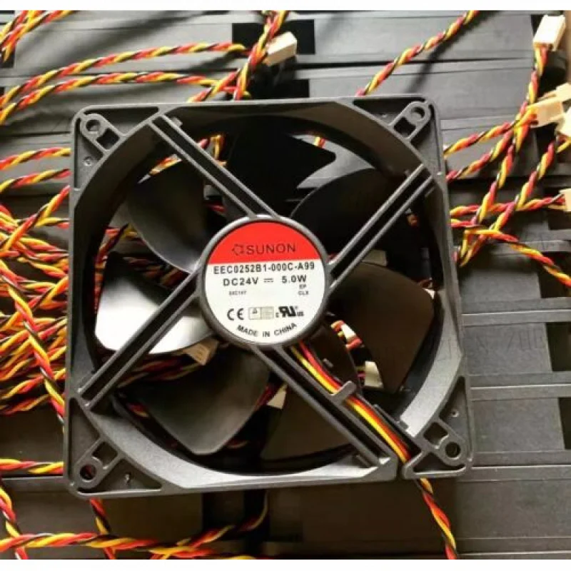 Y FOR  SUNON MEC0252V1-000C-A99 12025 DC24V 5.0W 12CM 3-Pin Silent Cooling Fan