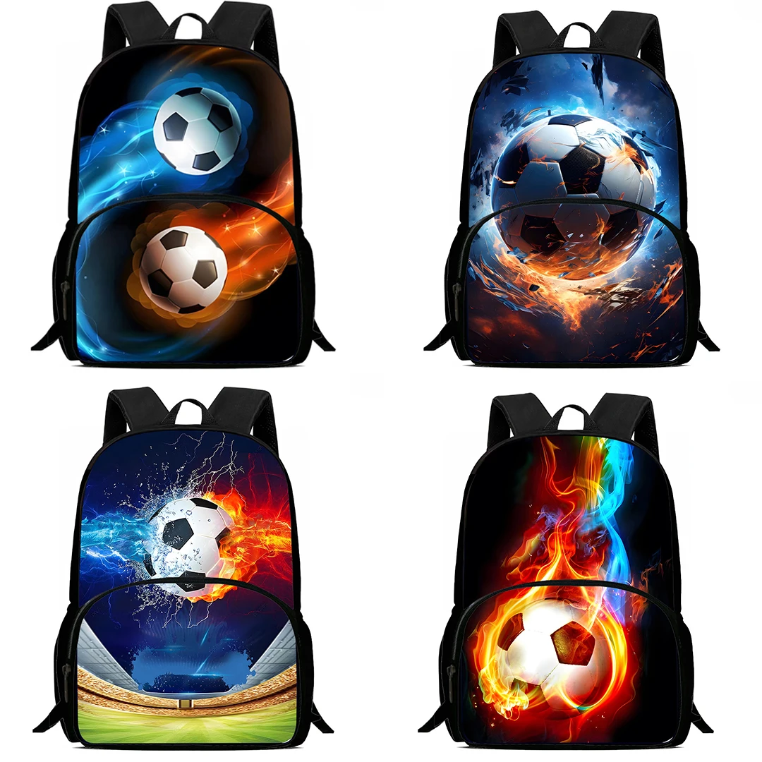 Kids Backpacks Sports Football Boys and Girls Student Birthday Gift Child School Bags Large Capacity Camping Durable Rucksack