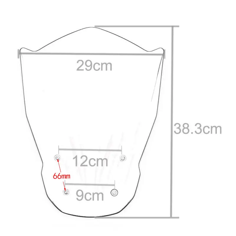 Motocycle Windshield Windscreen With Mounting Brackets For Yamaha MT-07 FZ-07 MT07 FZ07 MT FZ 07 2013-2017 Flyscreen Wind Shield