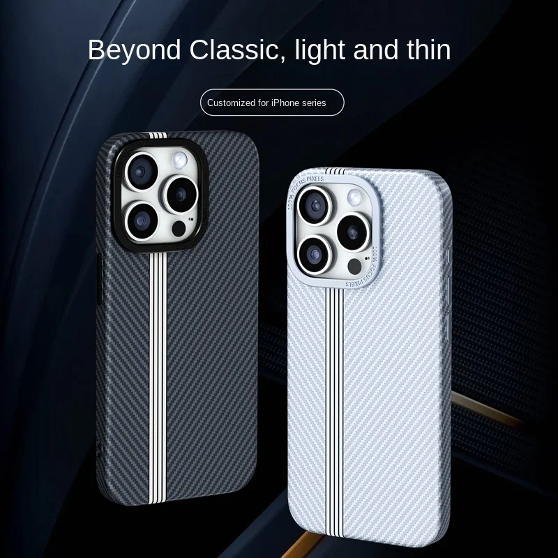 

Ultra Thin 3D Emboss Magnetic Back Cover For iPhone 15 14 13 12 Pro Max Plus Anti-Fingerprint Lens Protection Magsafe Phone Case