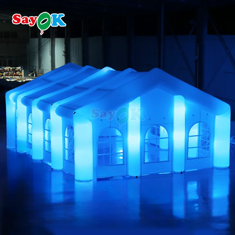 

Sayok Outdoor Commercial Event Inflatable Nightclub Large Inflatable Wedding Party Tent with Lighting
