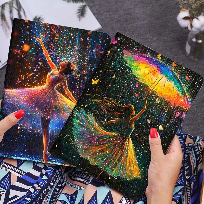 

Sparkling Dancing girl For Xiaomi Redmi Mi Poco Pad 2 5 6s 7 7s Ultra Pro Max 14 12.4 12.1 inch Soft Tablet Case Gift