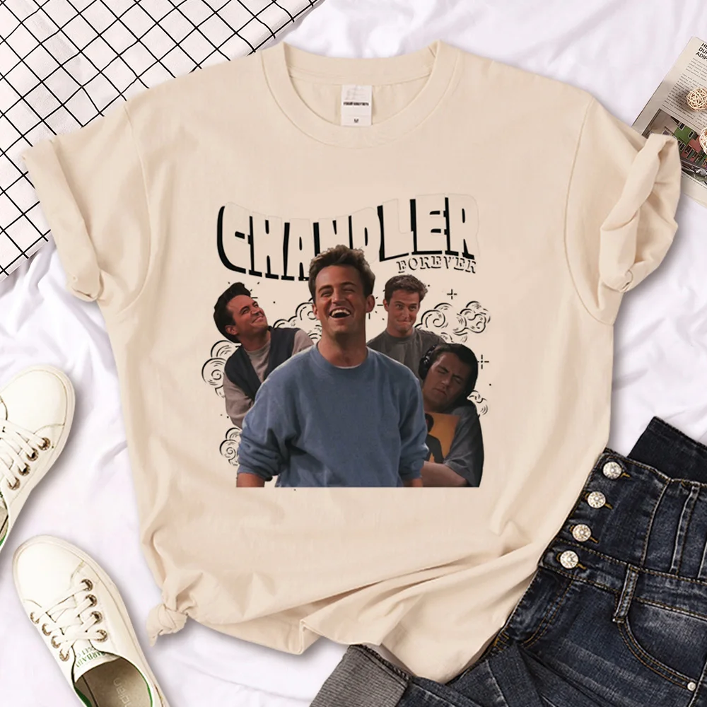 Chandler Bing tshirt women comic t-shirts girl anime funny streetwear clothes