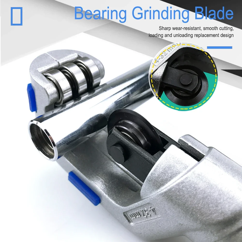 Roller Type Tube Cutter 4-32/5-50/6-70mm Bearing Pipe Cutter Copper Tube Stainless Steel Tube ETC. Plumbing Cutting Tool