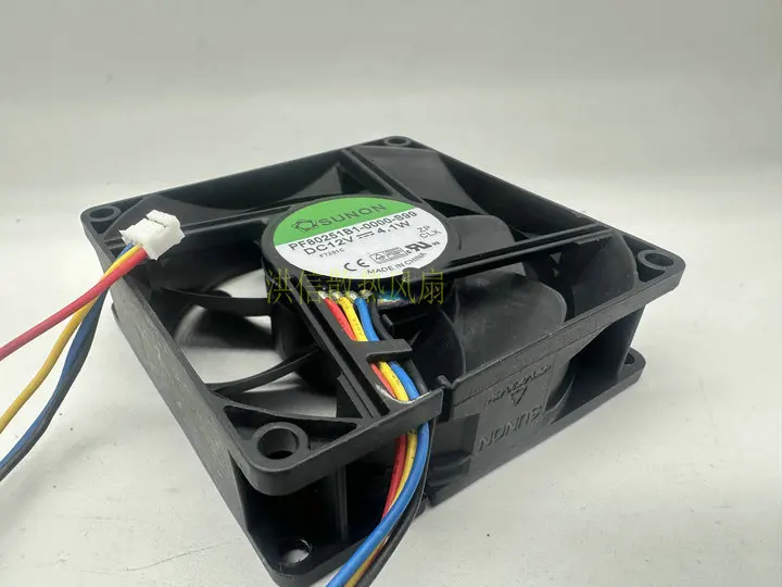 SUNON PF80251B1-0000-S99 DC 12V 4.1W 80x80x25mm 4-Wire Server Cooling Fan