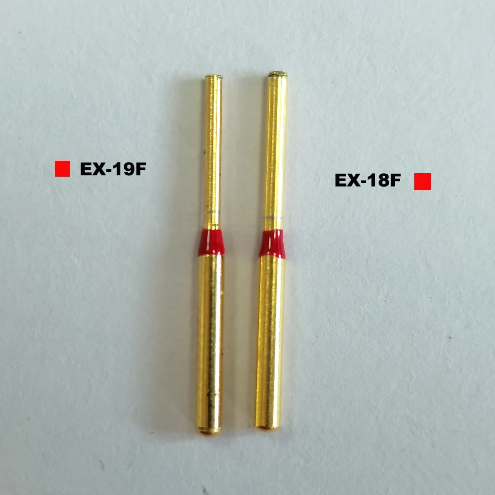 trial order dental gold diamond bur 1 piece, wheel,round ball,cone,double cone,needles,football,pear,cylinder,flame shape