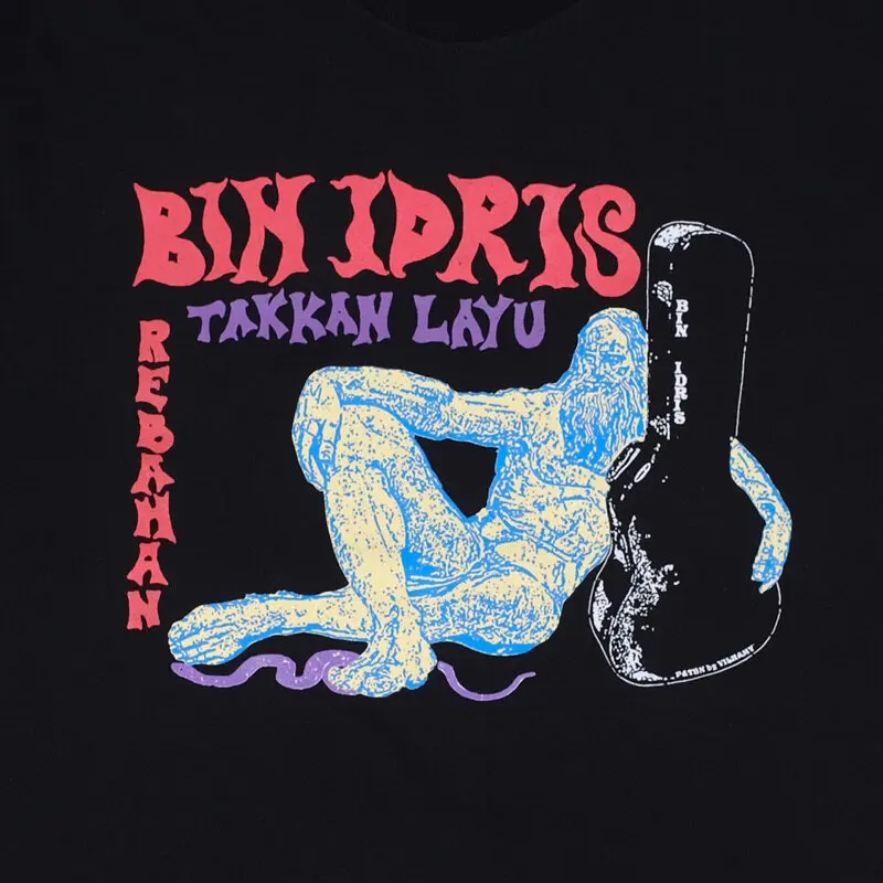 【Biasa/Uniseks/COD】 BIN IDRIS - TAKKAN LAYU Universal untuk pria dan wanita Kaos-Shirt