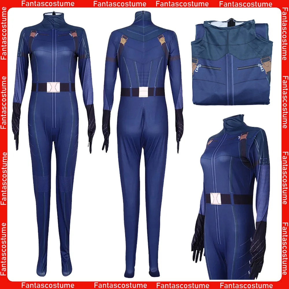 

Yelena Cosplay Belova Costume Adult Women Fantasia Roleplay Disguise Jumpsuit Outfits for Halloween Carnival Dress Up Party Suit