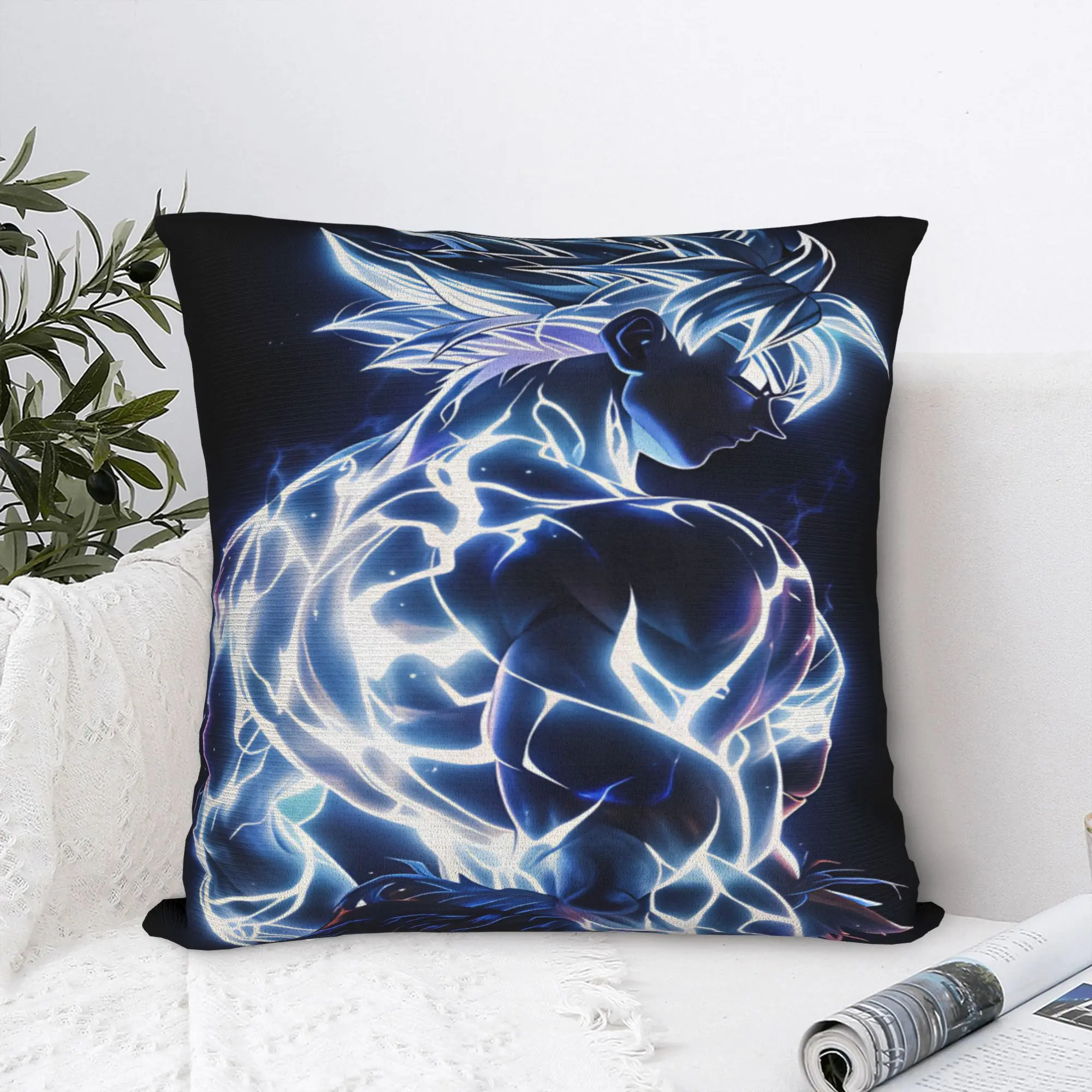 Pillow Cover Son Goku Dragons Balls Retro Trendy Pillow Case For Sofa Bedroom Home Decor Pillowcases