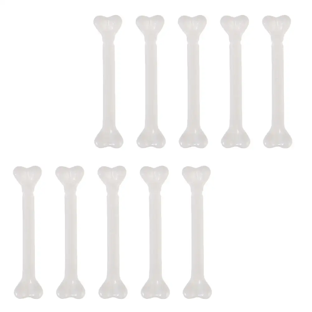 

30Pcs White Plastic Bone Props Halloween Adornments for Festival Decorations Creative Photo Props Lawn Garden Party Haunted