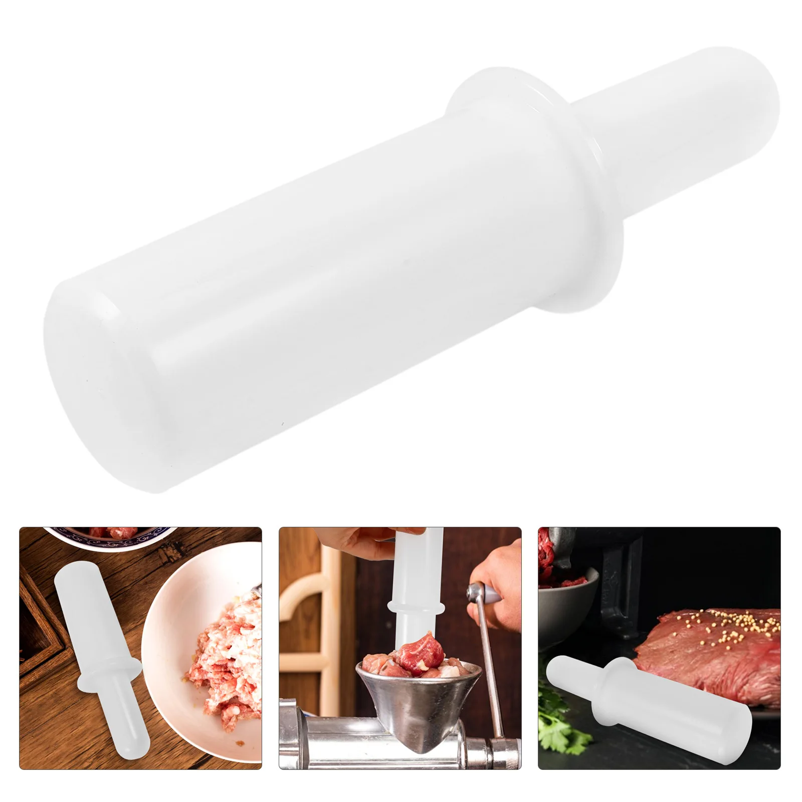 

Meat Grinder Universal Plastic Pusher Tamper Sausage Stuffer Meat Mincer Maker Kitchen Food Grinder Accessory White