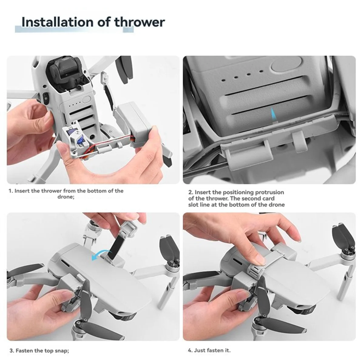 

Система Thrower Airdrop для Mini 2/Mini SE/Mini Drone, устройство доставки, диспенсер, аксессуар для дронов с воздушным падением