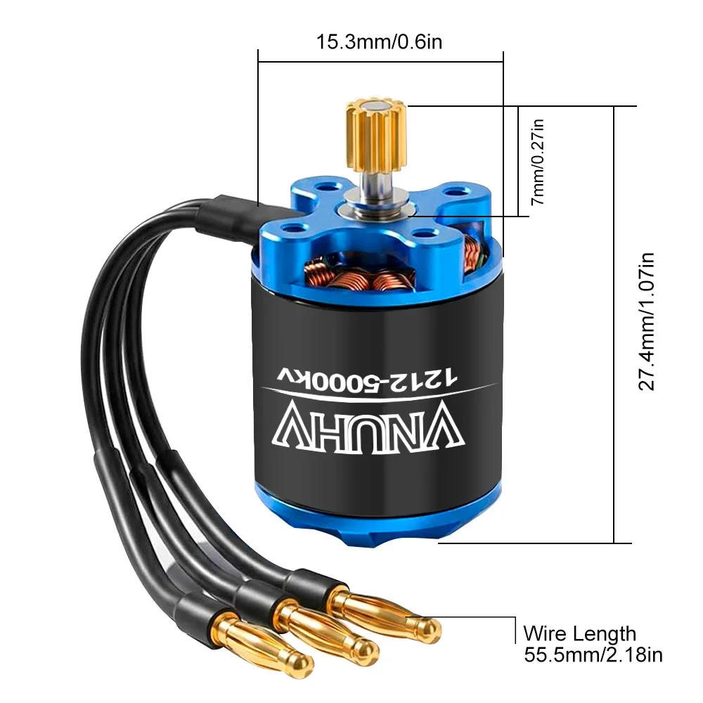 Axial SCX30 1212 5000KV Brushless Motor 25A ESC Combo Micro Brushless Upgrade for 1/30 RC Crawler Truck