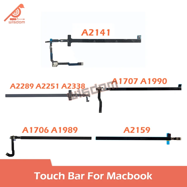 Pasek dotykowy do laptopa Macbook Pro Retina 13 "15" 16 "A1706 A1989 A2159 A1707 A1990 A2289 A2251 A2338 A2141 wymiana paska dotykowego