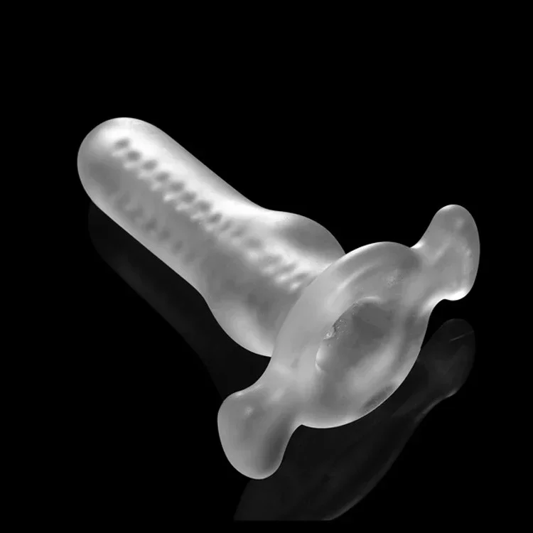 Soft Silicone Anal Trainer Sex Toys Anal Tunnel Butt Plug Prostate Massager Hollow Anal Plug Male Penis Dildo Adult Sex Toy 18+