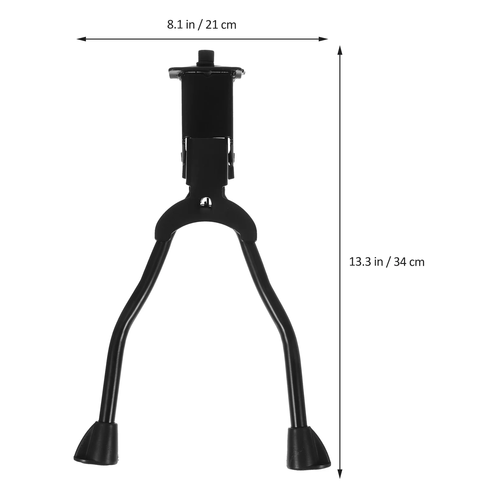 

1Pcs Double Leg Bike Kickstand Parking Rack Adjustable Foldable Side Holder Support for 26 Inch Mountain Bikes Black