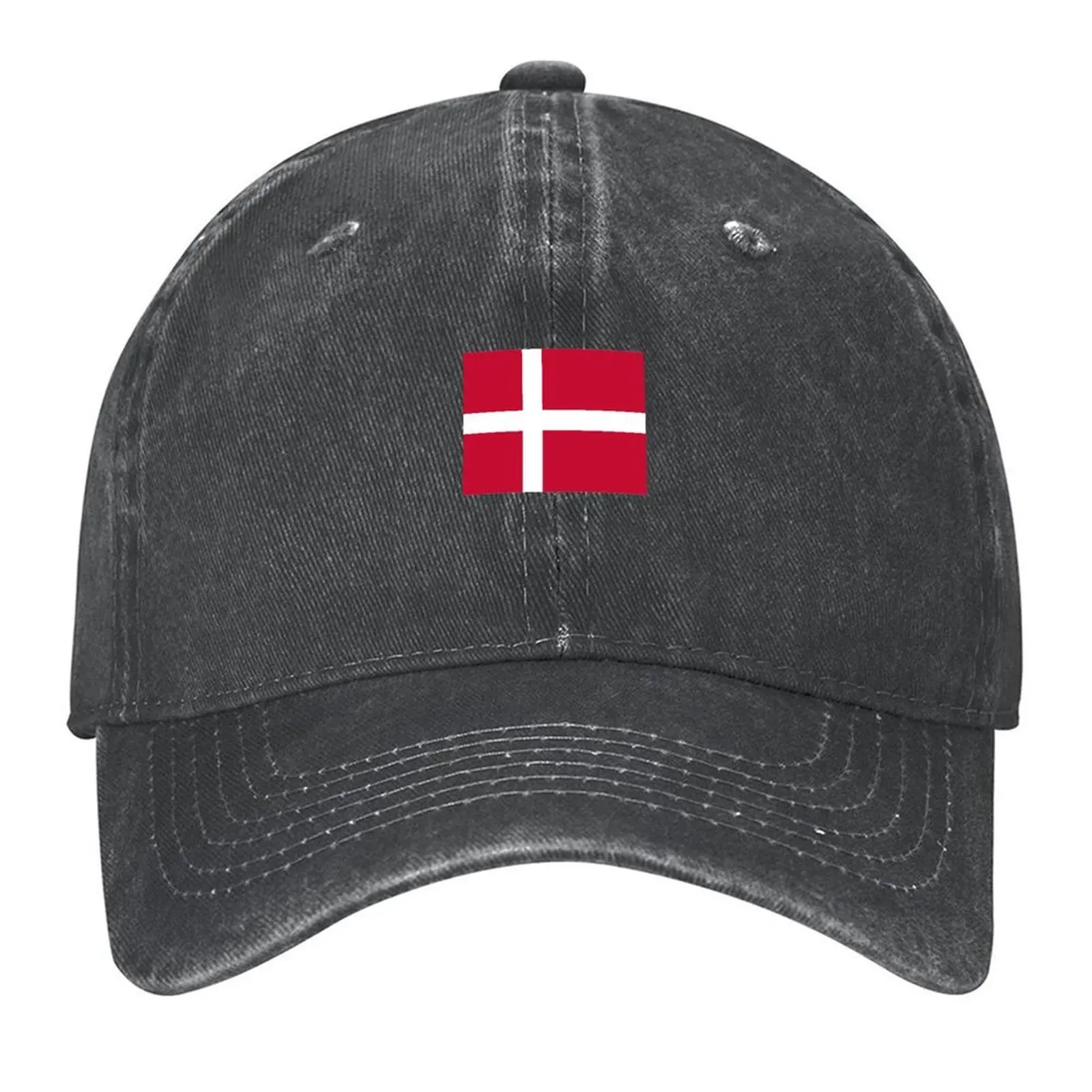 Denmark Flag - Danmark Fodbold DK Danish Sticker T-Shirt Baseball Cap winter hats for men hard hat Hat men Men's Women's